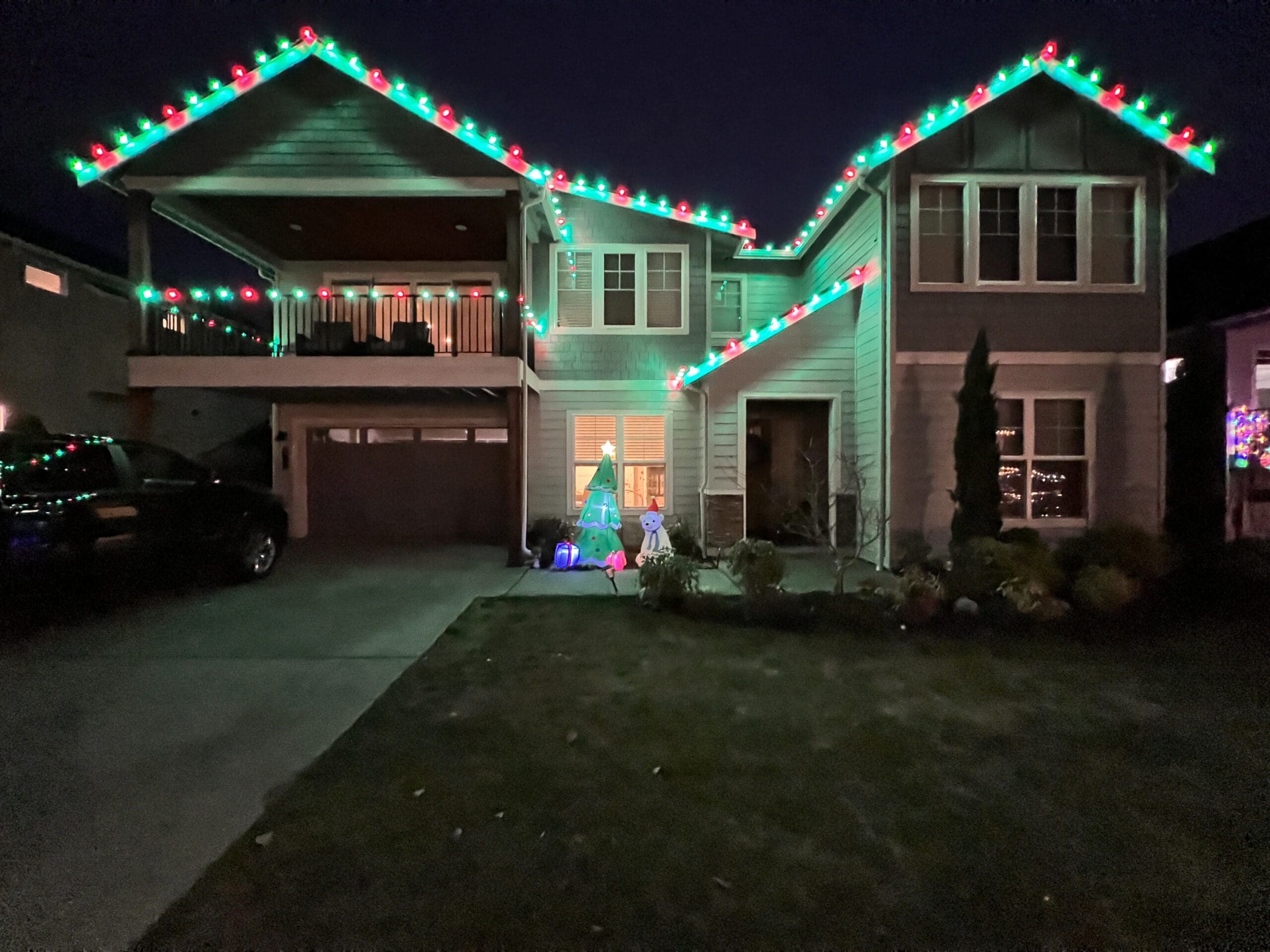 home with beautiful assorted lights