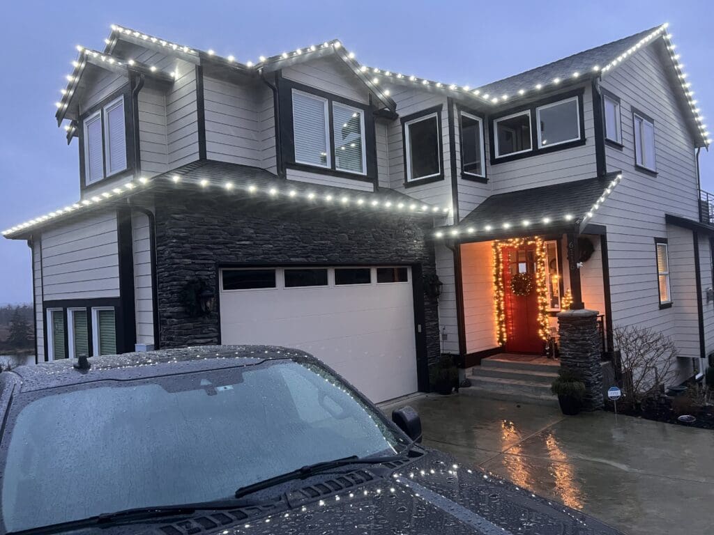 Home with dazzling Holiday Lights​