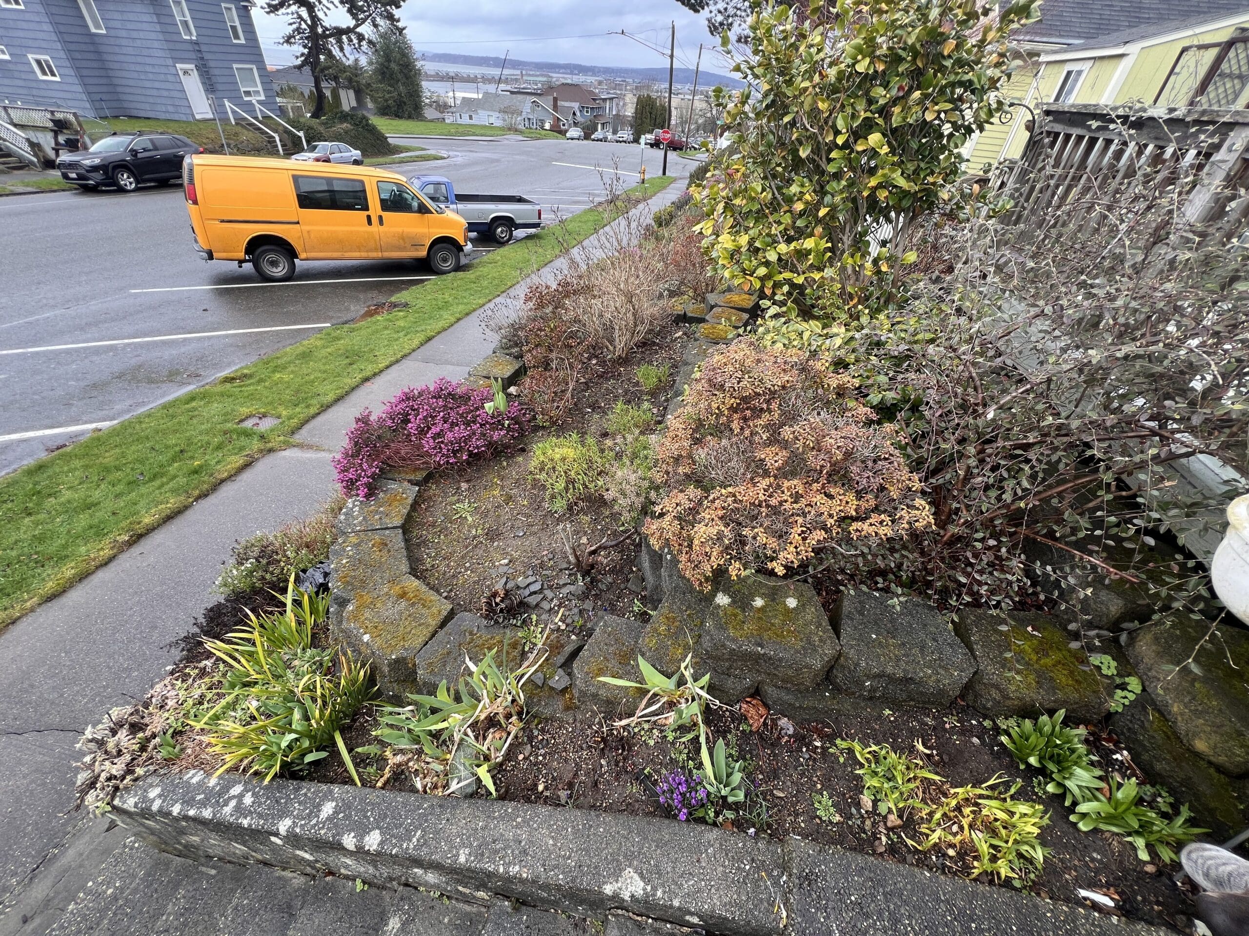 Everett landscaping beautification before